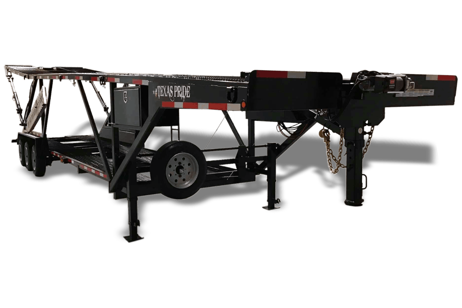 27k lb GVWR Gooseneck Five Car Hauler Trailer On Sale Texas Pride